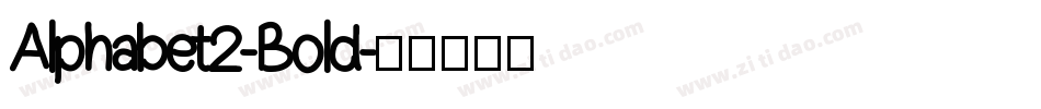 Alphabet2-Bold字体转换