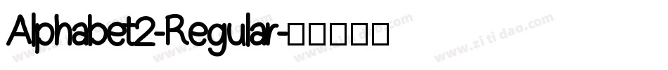 Alphabet2-Regular字体转换