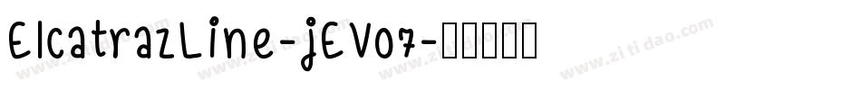 ElcatrazLine-jEV07字体转换