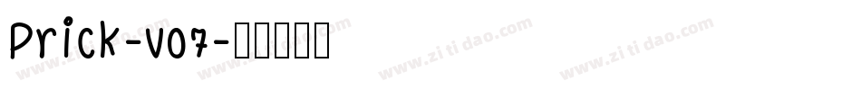 Prick-v07字体转换