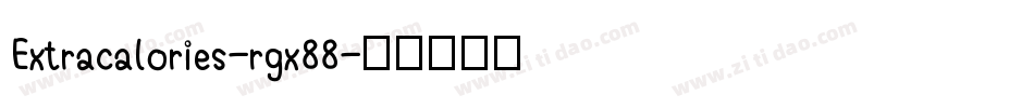 Extracalories-rgx88字体转换
