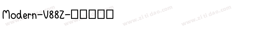 Modern-V88Z字体转换