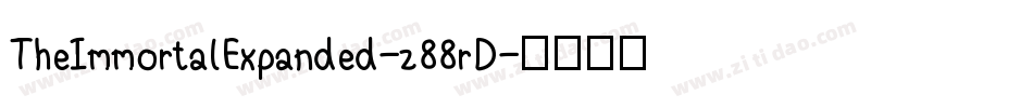 TheImmortalExpanded-z88rD字体转换