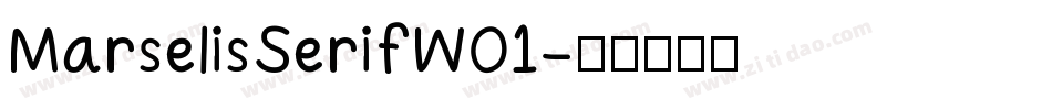 MarselisSerifW01字体转换