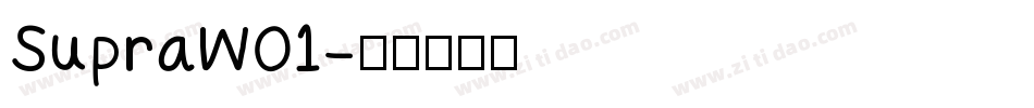 SupraW01字体转换