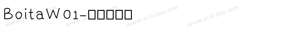 BoitaW01字体转换