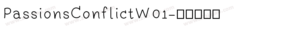 PassionsConflictW01字体转换