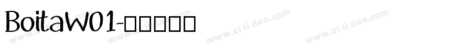 BoitaW01字体转换