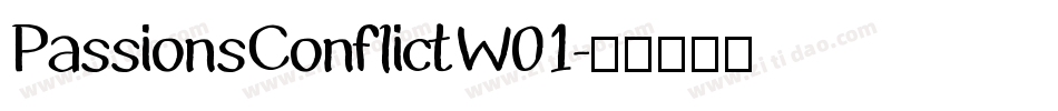 PassionsConflictW01字体转换