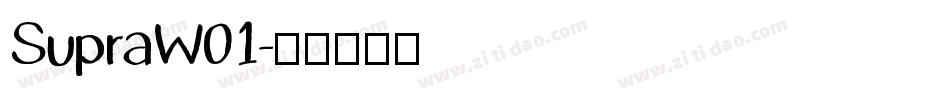 SupraW01字体转换