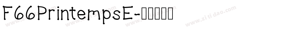F66PrintempsE字体转换