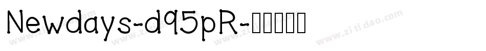 Newdays-d95pR字体转换