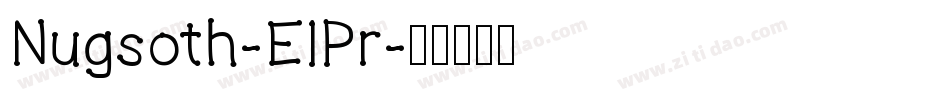 Nugsoth-ElPr字体转换