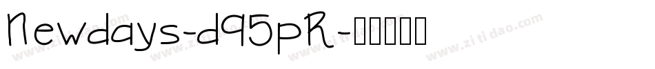 Newdays-d95pR字体转换