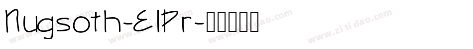 Nugsoth-ElPr字体转换