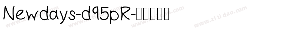 Newdays-d95pR字体转换