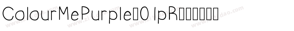 ColourMePurple-01pR字体转换