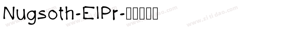 Nugsoth-ElPr字体转换