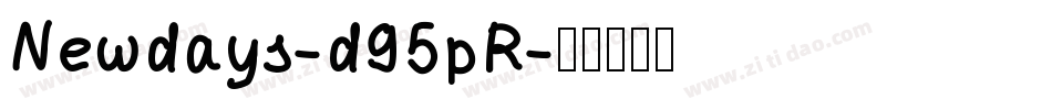Newdays-d95pR字体转换
