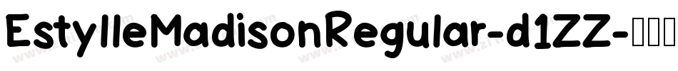 EstylleMadisonRegular-d1ZZ字体转换