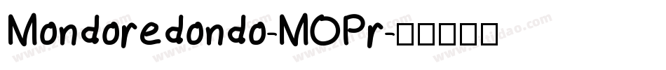 Mondoredondo-MOPr字体转换