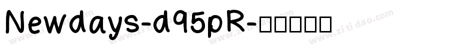 Newdays-d95pR字体转换