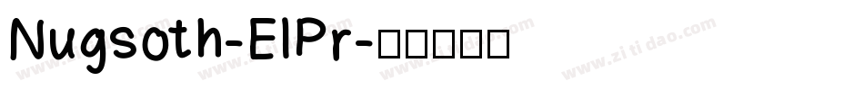 Nugsoth-ElPr字体转换
