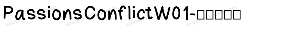 PassionsConflictW01字体转换