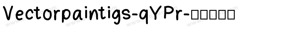 Vectorpaintigs-qYPr字体转换