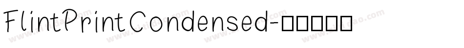 FlintPrintCondensed字体转换
