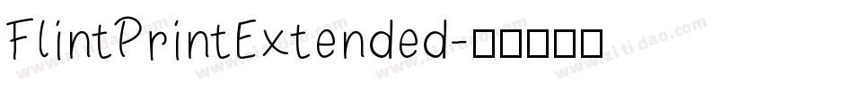 FlintPrintExtended字体转换