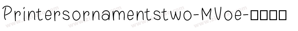 Printersornamentstwo-MVoe字体转换