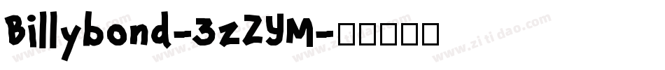 Billybond-3zZYM字体转换