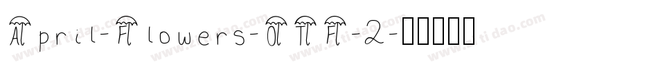April-Flowers-OTF-2字体转换