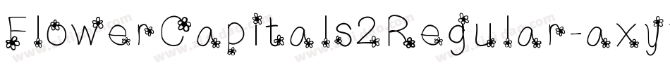FlowerCapitals2Regular-axyyJ字体转换