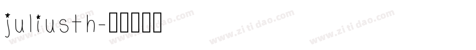 juliusth字体转换