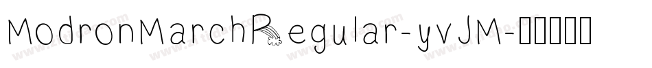 ModronMarchRegular-yvJM字体转换