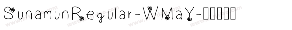 SunamunRegular-WMaY字体转换
