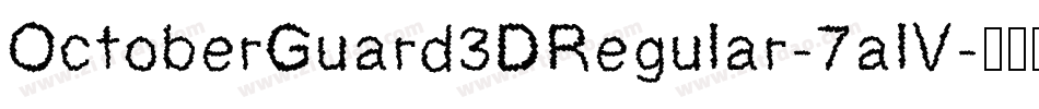 OctoberGuard3DRegular-7alV字体转换