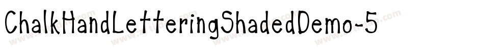 ChalkHandLetteringShadedDemo-5jl8字体转换