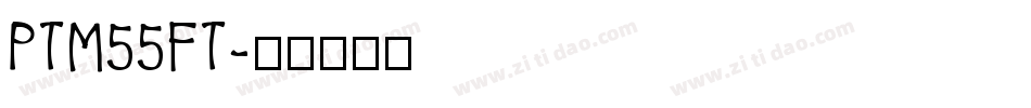 PTM55FT字体转换