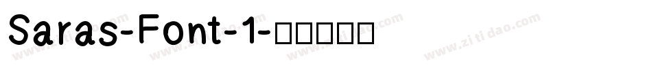 Saras-Font-1字体转换