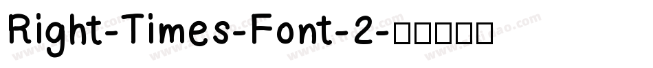 Right-Times-Font-2字体转换