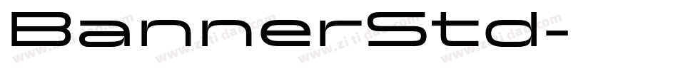BannerStd字体转换