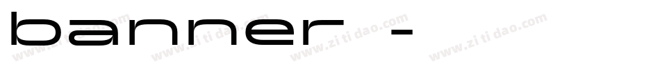 banner字体字体转换