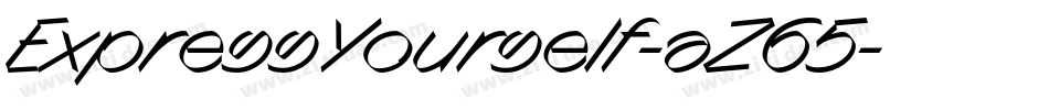 ExpressYourself-aZ65字体转换