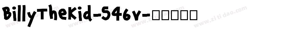 BillyTheKid-546v字体转换