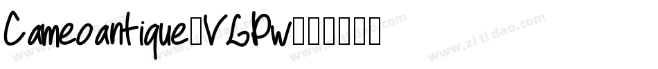 Cameoantique-VLPw字体转换