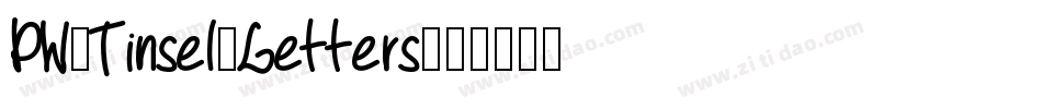 PW-Tinsel-Letters字体转换