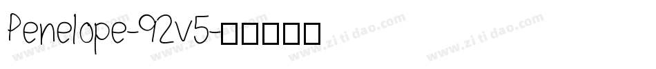 Penelope-92v5字体转换